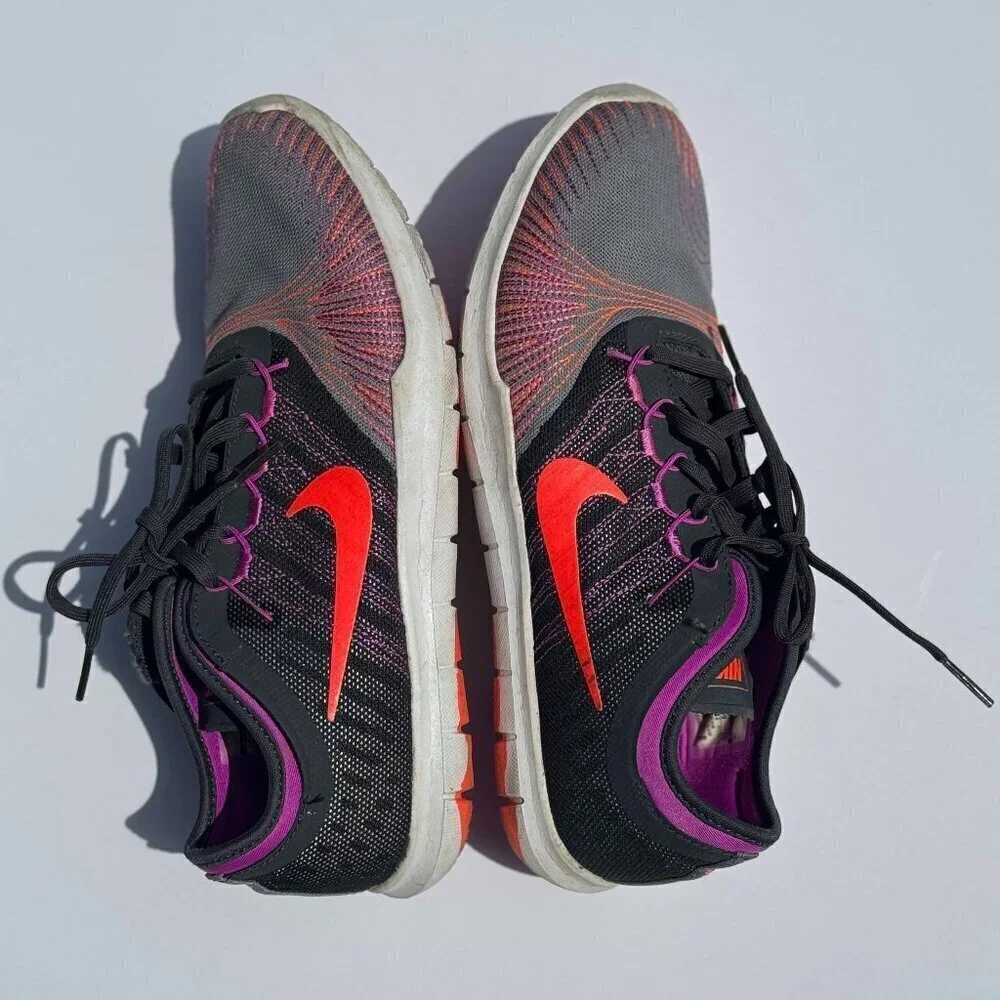 Nike Sneaker Women's Size 8 Pink Black Multicolor Fitsole Training Flex Adapt